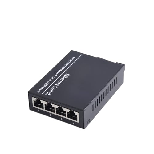 Convertisseur de média fibre Gigabit commutateur monomode 2 SC 4 RJ45 pour débit stable