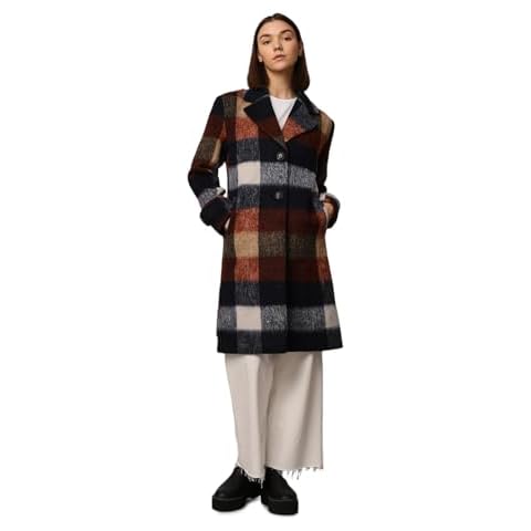 ONLY Onlalina Life Check Wool Coat Cover