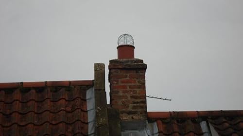 Vogelschutzgitter für Kamine klein, ballonförmig - Verzinktem Stahl - für Durchmesser 15–18 cm