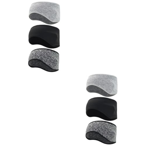 TOYANDONA 2sets Winter Headband for Men Ear Warmer Headband Full Coverage Sports for Running Windproof and Warm 3pcs*2