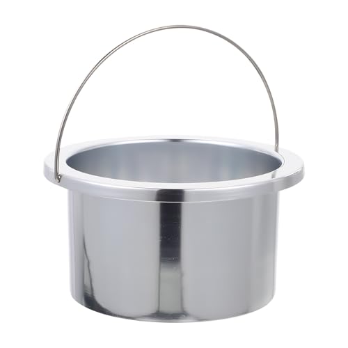 TIDTALEO Olla Interior para Fundir Cera de Aluminio 100 Mm, Accesorio para Calentador de Cera Depilatoria, Recipiente Resistente al Calor para Depilación Profesional