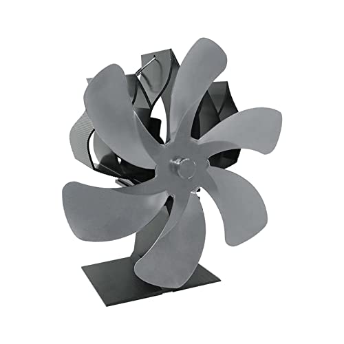 Yunmeryker Ventilador Termico Ventilador para Estufa Ventilador Silencioso Ventilador Portátil Bajo Ruido Material Fuerte Silencioso Adecuado para Hogares con Es, Gris, Individual