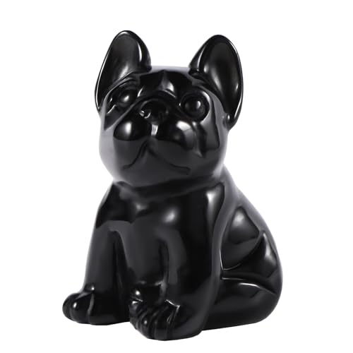 Artistone 2 Inch Natural Crystal French Bulldog Statue -