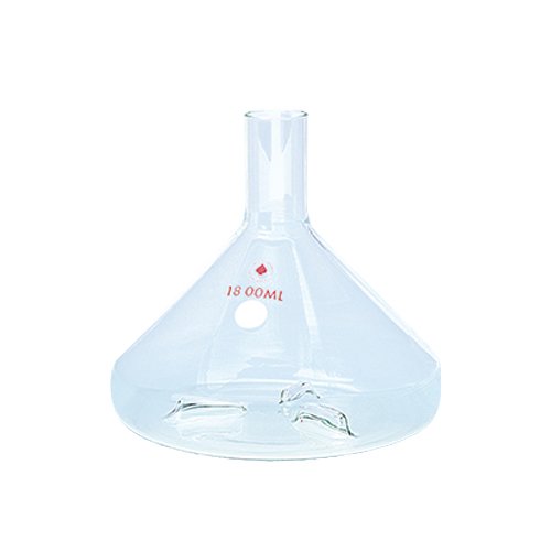 3875-31 Series Fern Bach Flask, Plain Neck, Baffled, 38 mm Cap Size, 2800 mL Capacity