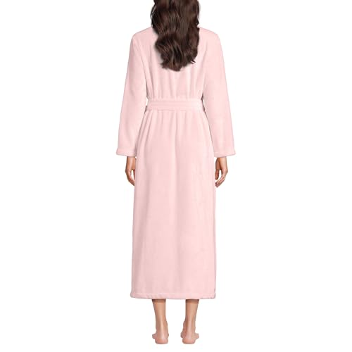 Lands' End Women's Cozy Plush Long Wrap Robe2