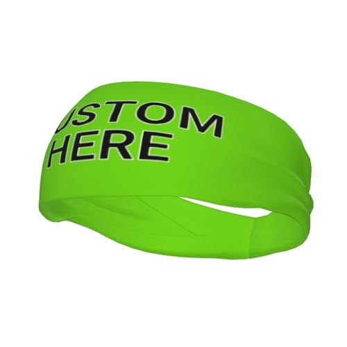Image of Custom Sports Headband Custom Sweatband Bandana Add Your Image Logo Text Number. Bulk Custom Men Or Women Moisture Wicking Ventilate Elastic ﻿Headband