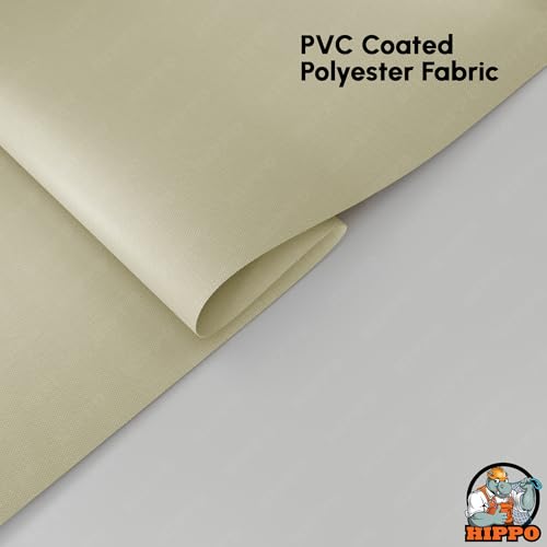 Image of HIPPO No Drill Blackout Blinds for Windows | No Tools, Light & Heat Blocking Blinds, UV Protection, Smooth Chain, Inside Mount, Ideal for Sun Exposed Areas (Euro-Beige, 4FTX5FT)