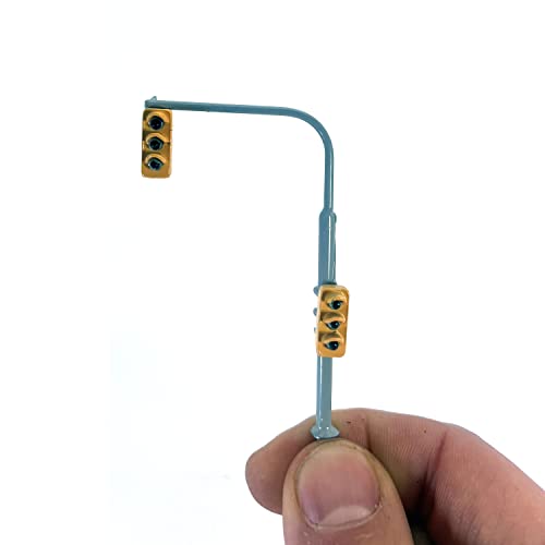 100% rame Semaforo Doppio 3 segnali in scala H0 / 00 con micro led SMD fermodellismo modellismo ferroviario FR13