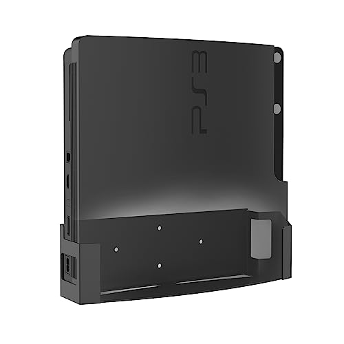 Monzlteck Wall Mount for PS3 Slim,Steel Mount Wall Holder Bracket for PlayStation 3,Space Saving