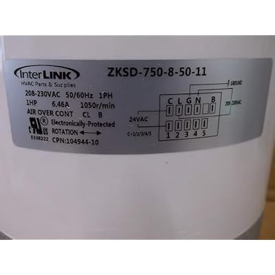 1HP ECM X13 Direct Drive Blower Motor 208-230/50-60/1 RPM:300-1200/Variable Speed