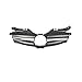 Compatible for Mercedes Benz SLK Class R170 Car Front Grill 3 Fin Upper Front Bumper Grille(Matte black)