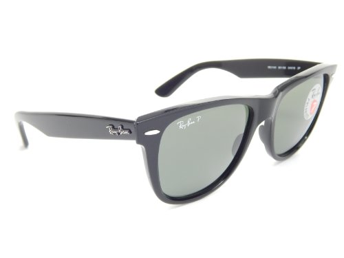 Ray Ban Wayfarer Polarized RB2140 901/58 Black/G-15 XLT Polarized 54mm Sunglasses3