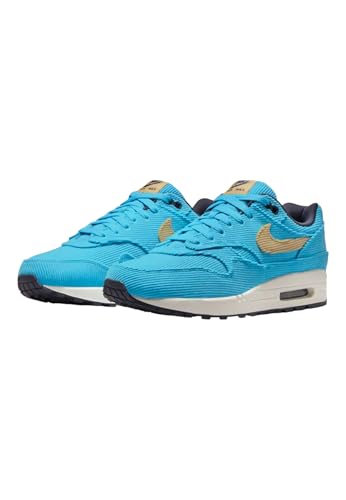 Nike Men's Air Max 1 PRM Baltic Blue/Sesame-Gridiron (FB8915 400) - 11.52