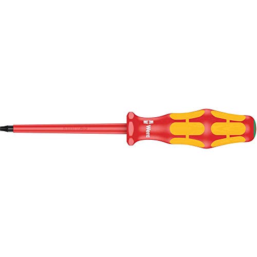 Wera 167i TX20 x 3-1/8in Kraftform Plus Torx insulated screwdriver, TX20 x 3-1/8 in.