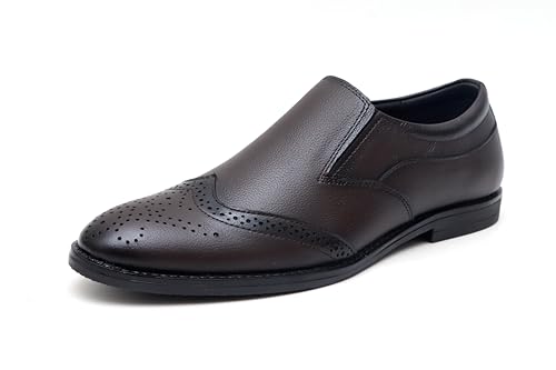Image of ARAMISH Men's Genuine Leather Brogue Formal Shoes