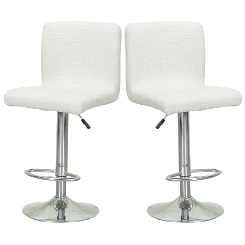Image of Chair Covers Bar Stool Cover 2pc Bar Chair Cover Swivel Bar Stool Slipcover