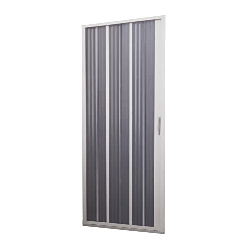 Decorspace - Cabina de ducha para nicho 'Flex' con apertura lateral de banda ancha con fuelle reducible, 'Made in Italy' (80 x 185 cm)