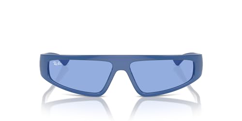 Ray-Ban Rb4432 Izaz - Gafas de sol rectangulares, Azul eléctrico/azul, 59 mm
