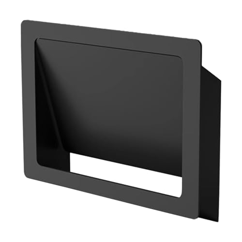 304 Stainless Steel Commercial Trash Can Cover, Easy Push Lid, Square Built-in Garbage Bin, Kitchen Countertop Trash Cover, Side Mount Chute Lid, Stylish & Durable