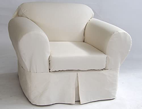 Classic Slipcovers Twill 2 Piece Chair Slipcover, Off-White, Fits Chairs From 34 To 42" Wide (Bt302Pslnat) #TOP25