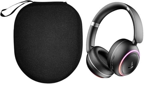 Image of VERTUS Headphone Carrying Hard Storage Bag Pouch Case Cover for Boat Rockerz 480 Bluetooth Headphone (Black)