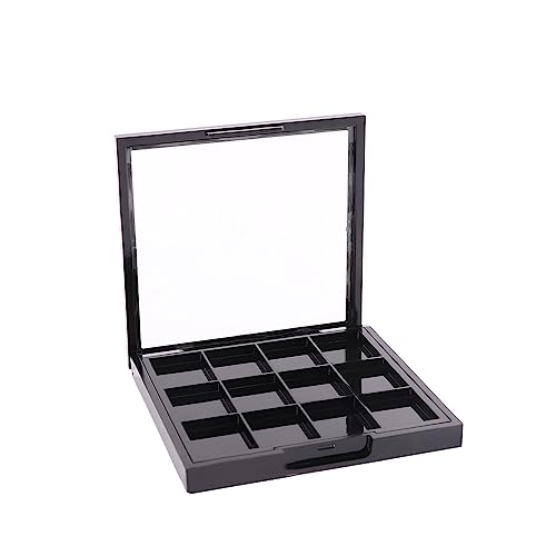 12 Grids Empty Eyeshadow Palette DIY Eyeshadow Makeup Palette Lipstick Container Empty Makeup Storage Box for Blush Lipstick