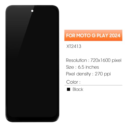 Image of AGCUT for Moto G Play 2024 Screen Replacement for Display Moto G Play 2024 LCD XT2413-1 XT2413-2 LCD Digitizer Touch Screen Assembly Repair Parts with Frame