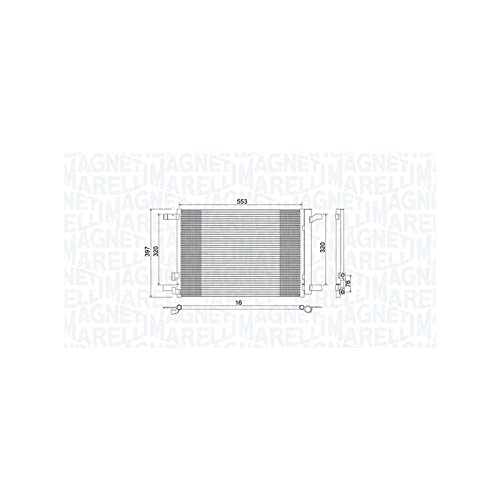 MAGNETI MARELLI Kondensator, Klimaanlage 350203964000 | 350203964000 passend für A1 A3 Q2 Q3 TT