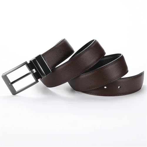 Men's Leather Reversible Belt Rotate Buckle Fashion Work Business Dress Belt2