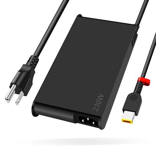 Cargador portátil 230W compatible con Lenovo Legion Slim 5 7 5P C7 S7 Y540 Y545 Y740 Y730 Y920 R720 Y7000 Ideapad Y900 Y910 Thinkpad P1 P73 P72 P71 P70 P53 P52 P51 P17 P16 P15 ADL230NLC3A Adaptador