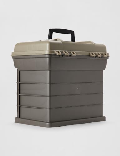 Plano Guide Series StowAway 4-By Rack System Tackle Box, Holds 4 3700 Utility Tackle Boxes, Quick-Access Top Storage with DuraView Lid, Durable Construction, Flexible, Adaptable Fishing Box - image 3