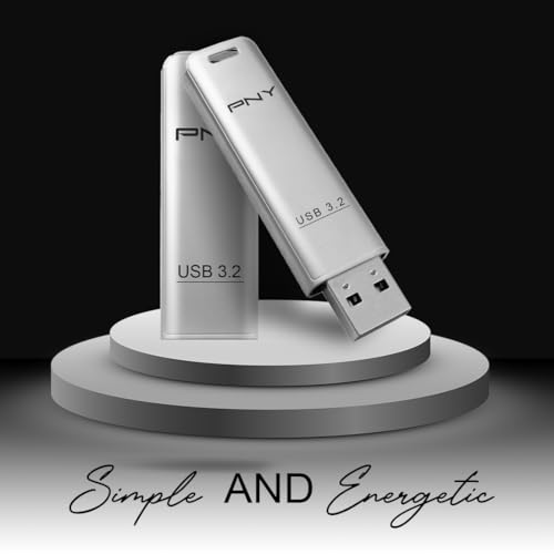 PNY Elite Steel 64GB USB 3.2 Pen Drive | Flash Drive - Silver 4 31B1eaYaZlL