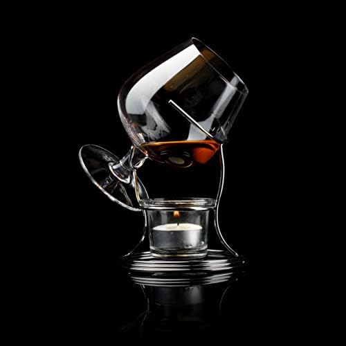 Jeray Brandy and Cognac Warmng Warmer Glass Set