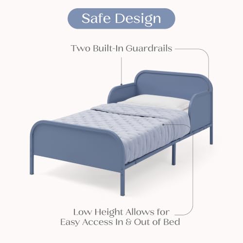 Delta Children Magic Magnet Toddler Bed with Book Storage, Denim Blue - image 4