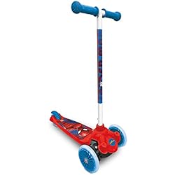 Patines Spiderman 3 Ruedas Mondo 18395 - Ultimate Spiderman Twist & roll, patinete 2 ruedas delanteras, 18 395