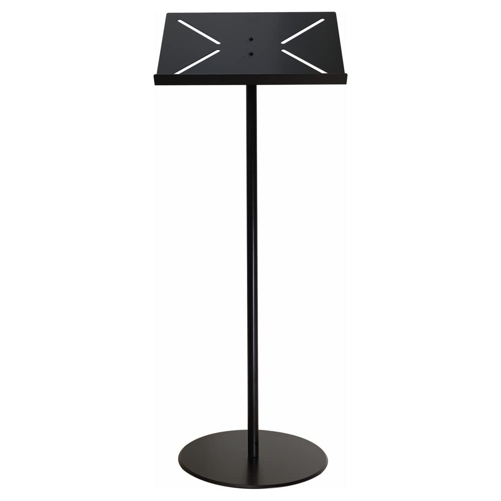 Leggio nero da pavimento in alluminio con reggi-libro A3 42x30 cm