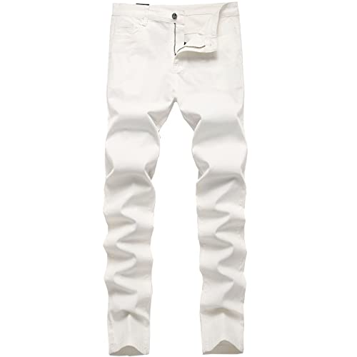 Keevoom Mens Stretch Skinny Flat-Front Fashion Style Comfy