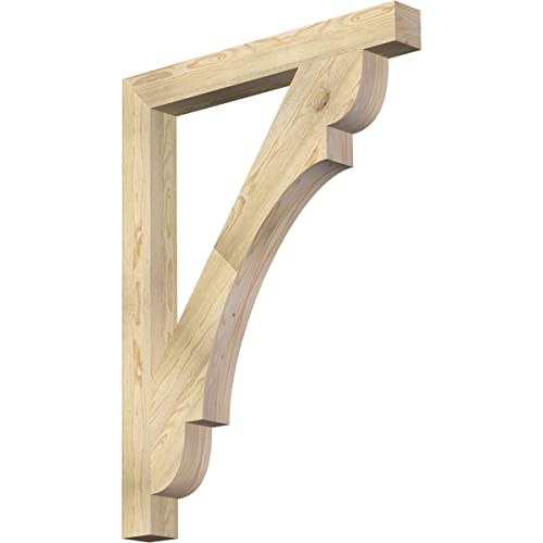 4"W x 36"D x 48"H Olympic Block Rough Sawn Bracket, Douglas Fir