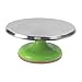 KUYUC Tort Gramofon, Narzędzia do dekorowania ciasta z nieoślizgową powierzchnią stopu aluminium zamienia płynnie do ciastek ciastek i dekoracji ciast (Color : Green, Size : 12inch (30cm))