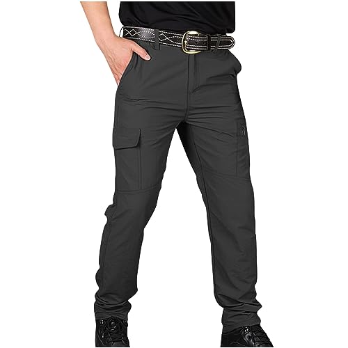 Tactical Pants for Men Water Resistant Ripstop Hiking Pants Lightweight Outdoor Straight Stretch Sports Cargo Pants