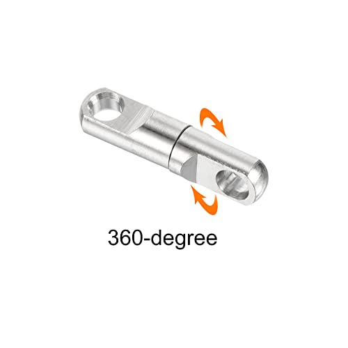 PATIKIL Fishing Heavy Swivel, 10Pcs 264lb Copper Bearing Wind on Terminal Tackle for Big Game Fishing Silver - Image 4