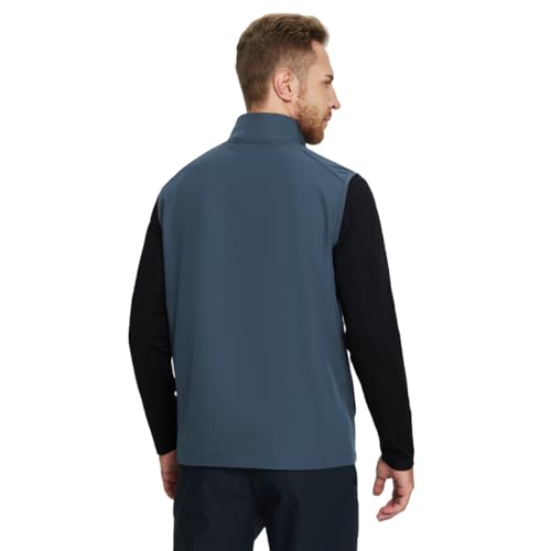 Rouen Mens Vests Outerwear Performance Lightweight Sleeveless Jacket Windproof Softshell Vests Sports Golf Vest for Men3