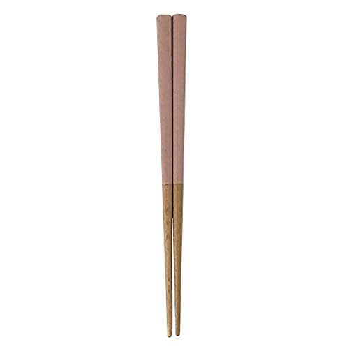 NAKANO ナカノ 子供用箸 塗箸 食洗機対応 天然木 15cm くすみカラー ピンク 滑り止め加工 掴みやすい 若狭塗箸 日本製