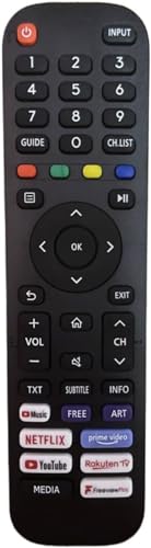 121AV Original EN2A30 HT266544 TV Remote Control Compatible for Hisense Vidaa Smart LED TV- 50A7500F 65A7500F 43A7500FTUK 50A7500FTUK 65A7500FTUK 43AE7400F 50AE7400F 55AE7400F 65AE7400F 50A7300FTUK