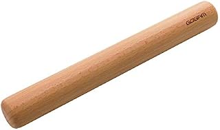 GOBAM Wooden Rolling Pin, 28cm x 3.5cm - Dough Roller for Pasta, Cookies, Pastry, Pie, Pizza, Dumplings, Chapati, Roti, Fondant, Rolling Pin for Baking, Wooden Kitchen Accessories