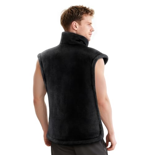 Heating Pad for Back Pain Relief, LANVA Christmas Gifts & Stocking Stuffers for Men Dad Adults, Edge Weighted Electric Heat Pad for Neck and Shoulders, 6 Heat Settings, 4 Timer Options, 24