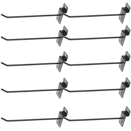 Beaupretty 10pcs Black Metal Pegboard Hooks 15cm Utility Hanging Hooks for Shop Display and Industrial Pegboard Organization