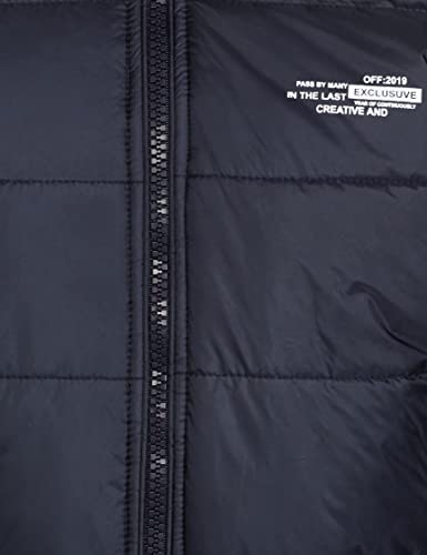 Image of Qube By Fort Collins Men's nylon Standard Length Regular Fit Quilted Bomber Jacket - Winter Warm, Insulated, Ribbed Cuffs, and Stylish Design