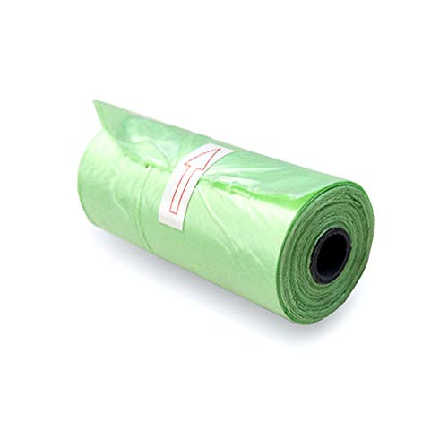 Sacs Poubelles Rouleau, 15 Sacs Plastique 3L, Petits Transparents Sacs Poubelle Compostable pour Salle de Bain Sacs Poubelle 100% recyclés, très résistant 15 piècesdéchets de chien et litière Cover