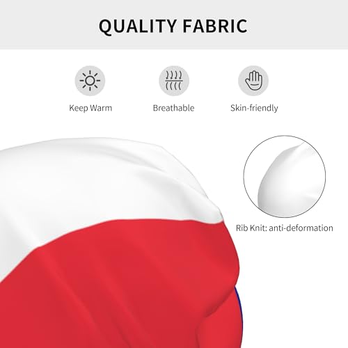 France Flag Children Hip Hop Knitted Hat Kids Elastic Leisure Knit Cap Warm Sleep Beanies Black3